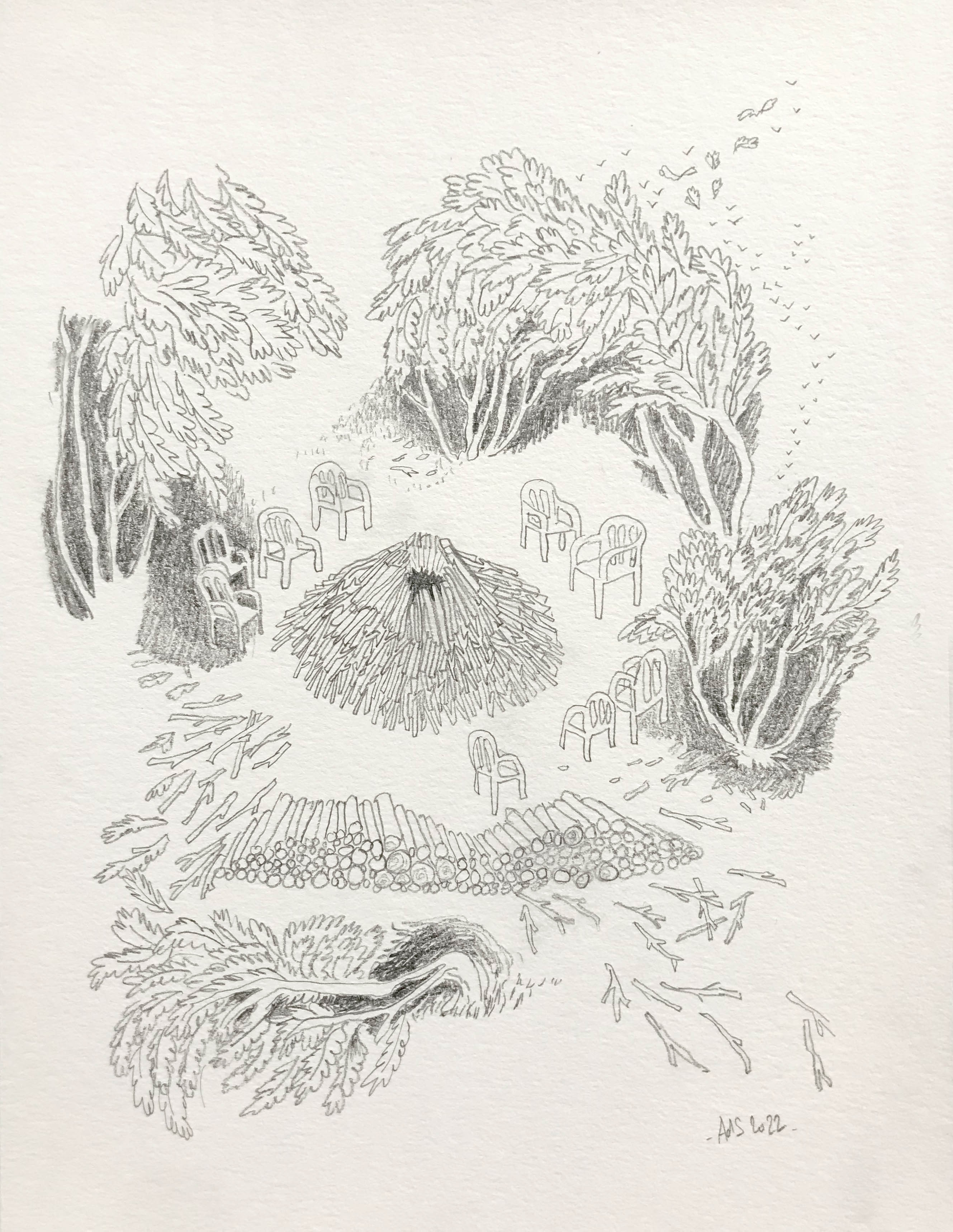 Dessin Feu
format 42 par 29,7 cm